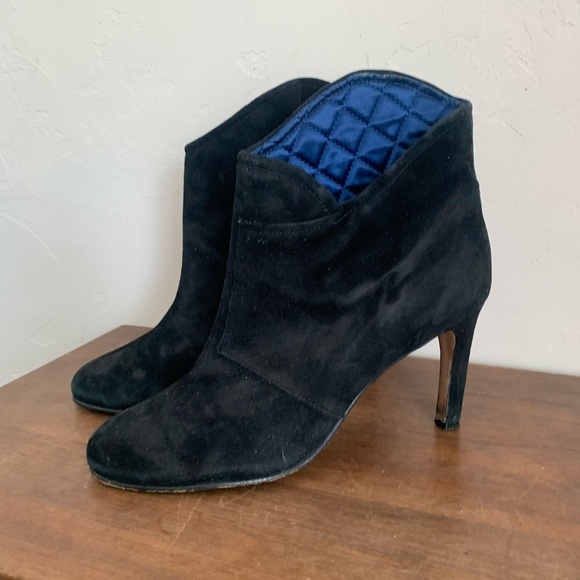 Sigerson Morrison Unity Black Suede Booties sz 8.5 - Picture 2 of 10
